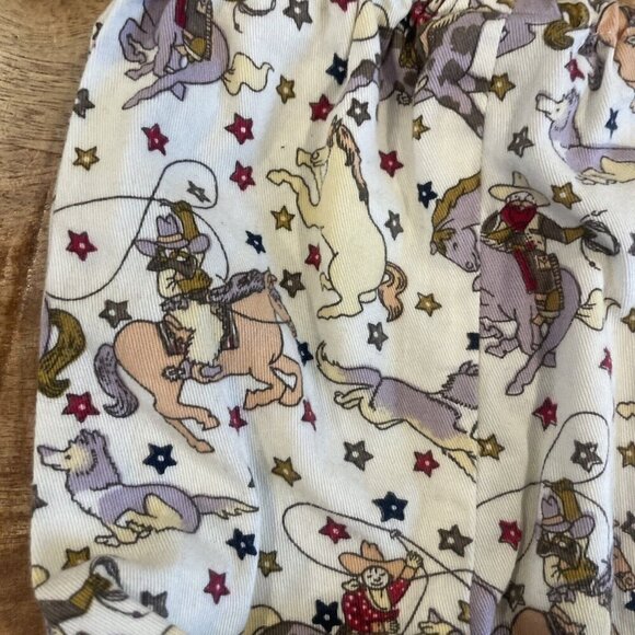 Western Go Baby Size 2T Bloomers Knickers Diaper Cover Up Horses Cowboys Dog - Picture 3 of 6